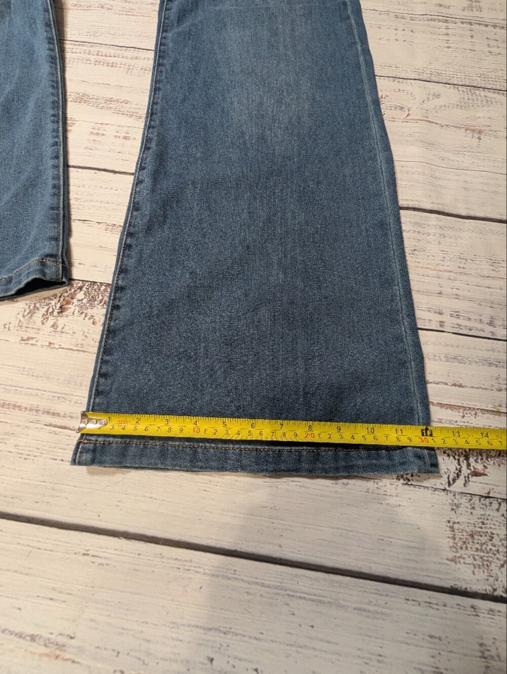 TractrBLU Women's High Rise Wide Leg Jeans Size 30 Indigo Wash - Picture 12 of 12